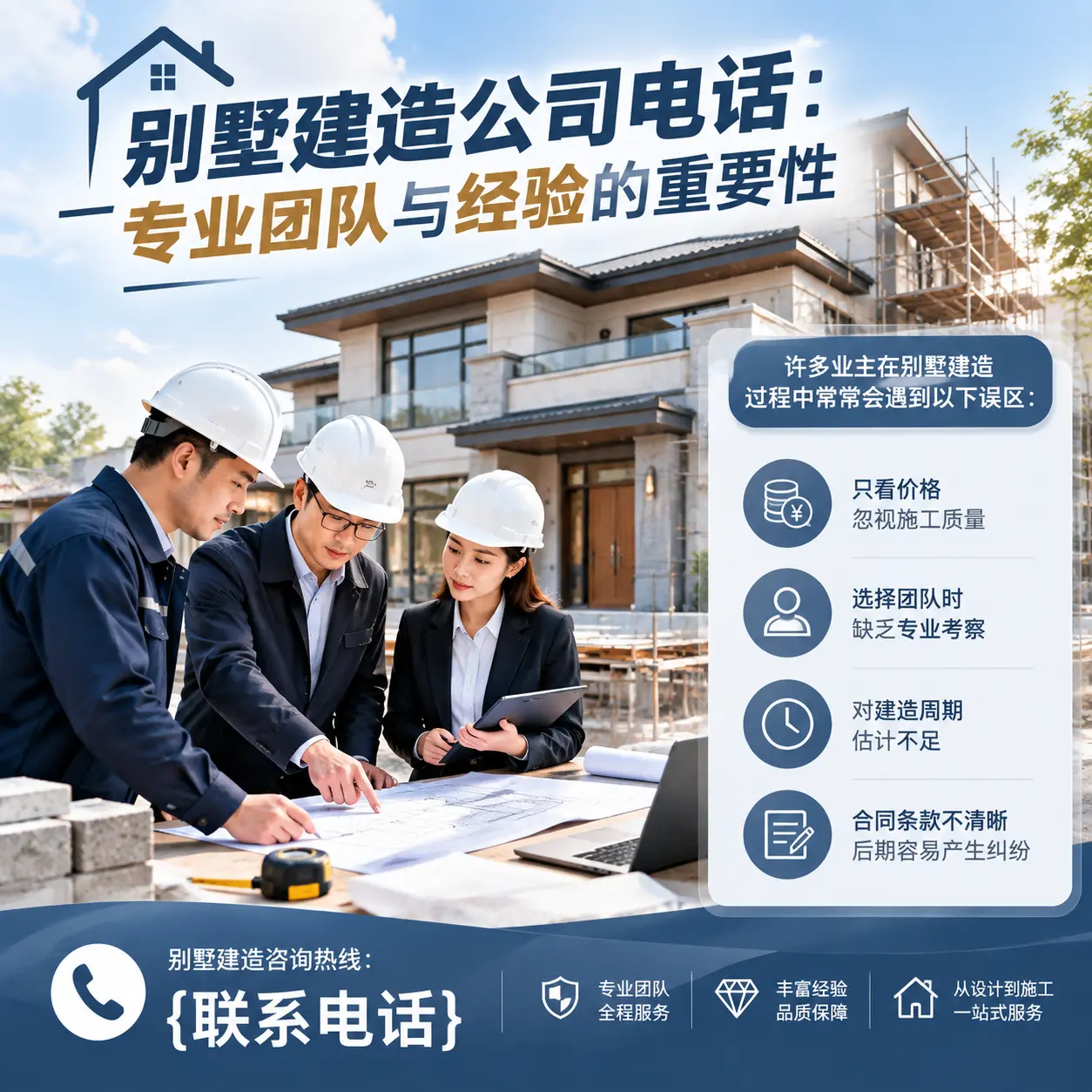 金沙别墅建造公司电话：专业团队与经验的重要性