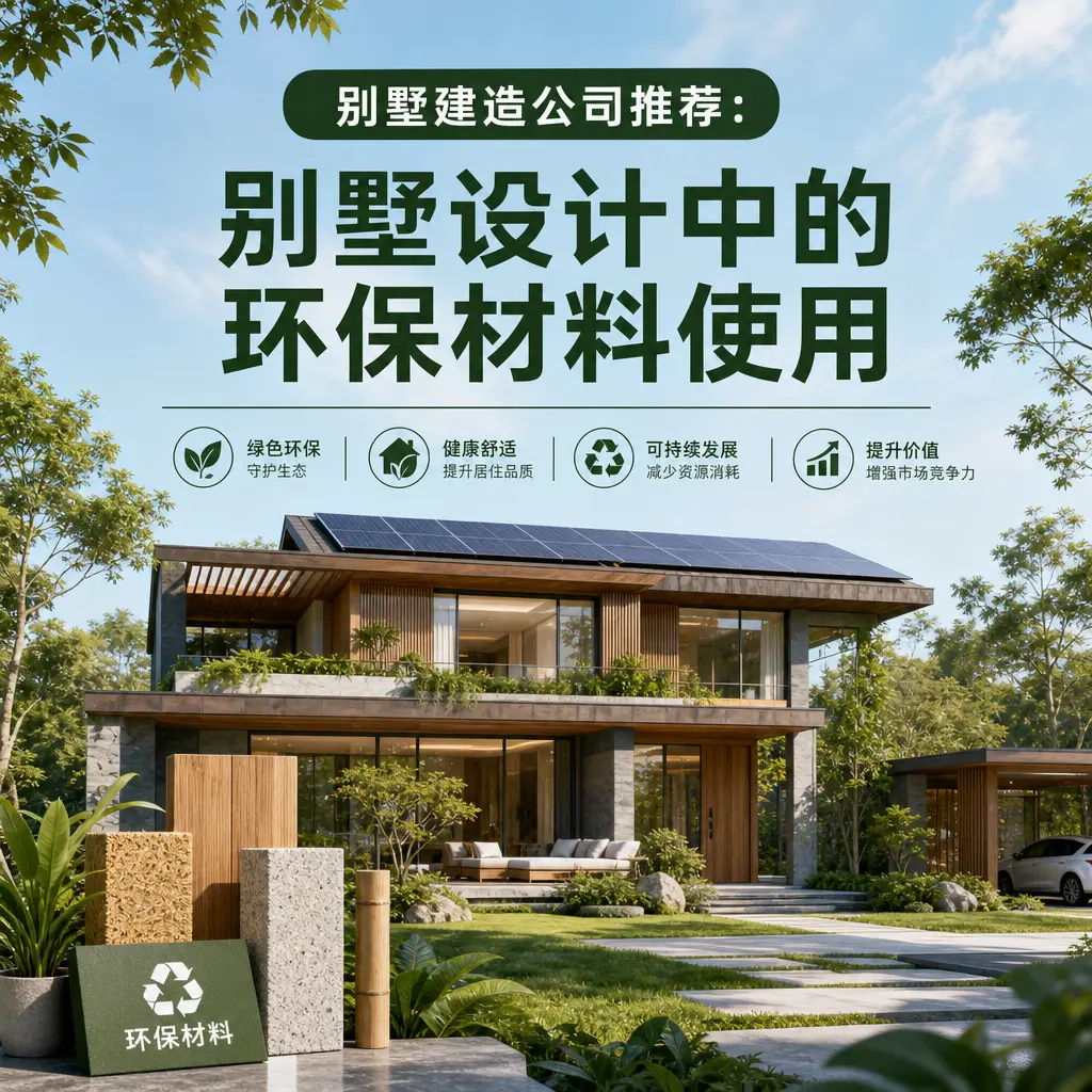 别墅建造公司推荐： 金沙 别墅设计中的环保材料使用
